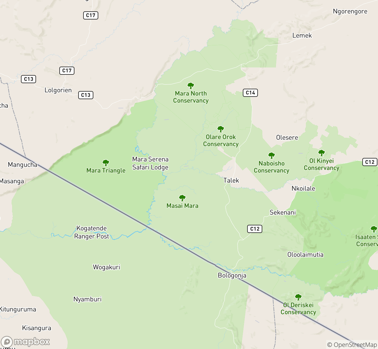 Masai Mara Map